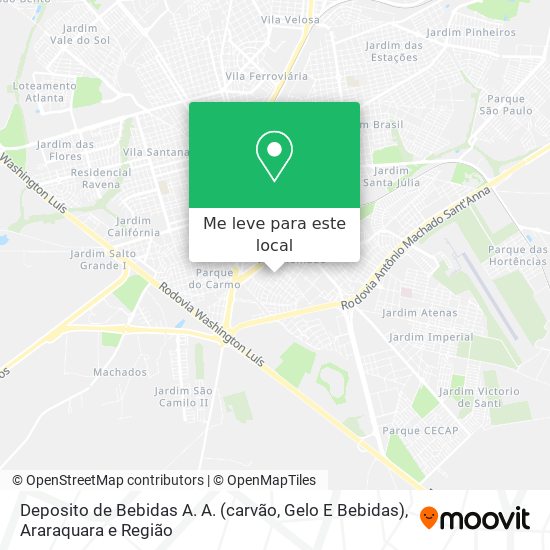 Deposito de Bebidas A. A. (carvão, Gelo E Bebidas) mapa
