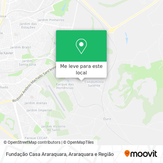 Fundação Casa Araraquara mapa