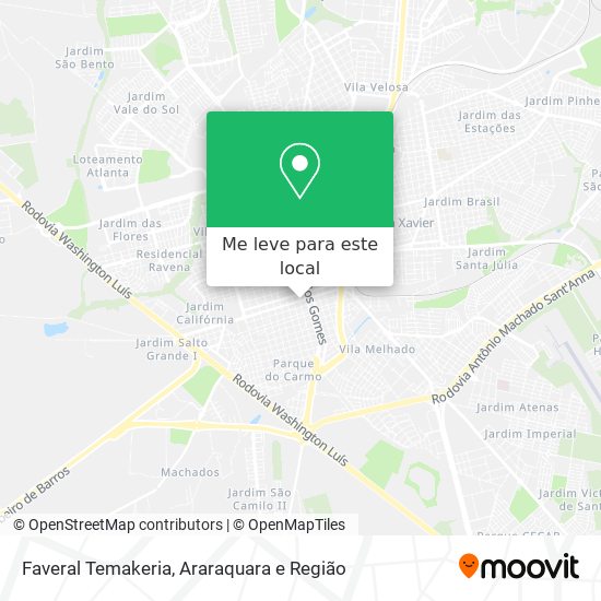 Faveral Temakeria mapa