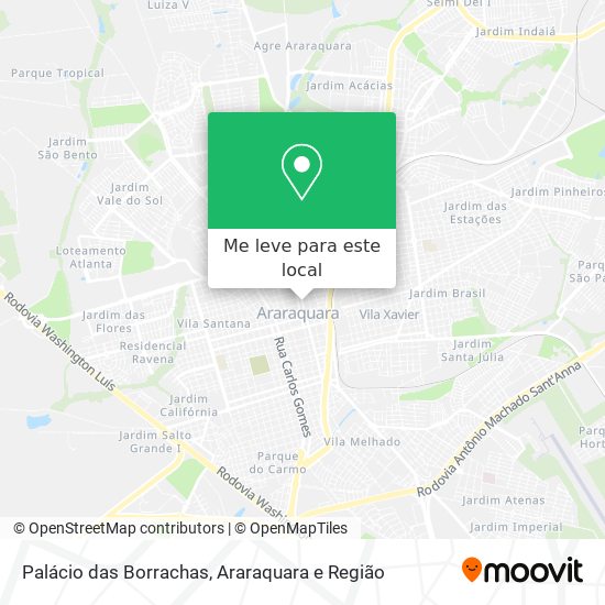 Palácio das Borrachas mapa
