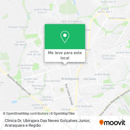 Clínica Dr. Ubirajara Das Neves Golçalves Junior mapa
