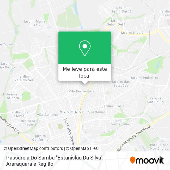 Passarela Do Samba "Estanislau Da Silva" mapa