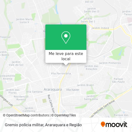 Gremio policia militar mapa