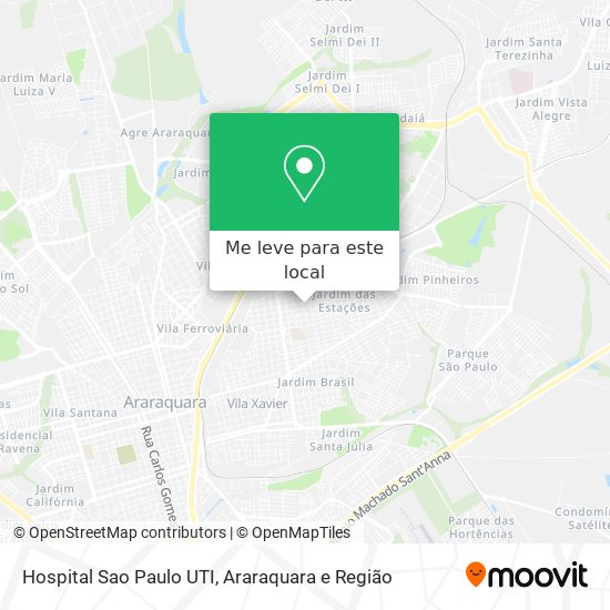 Hospital Sao Paulo UTI mapa