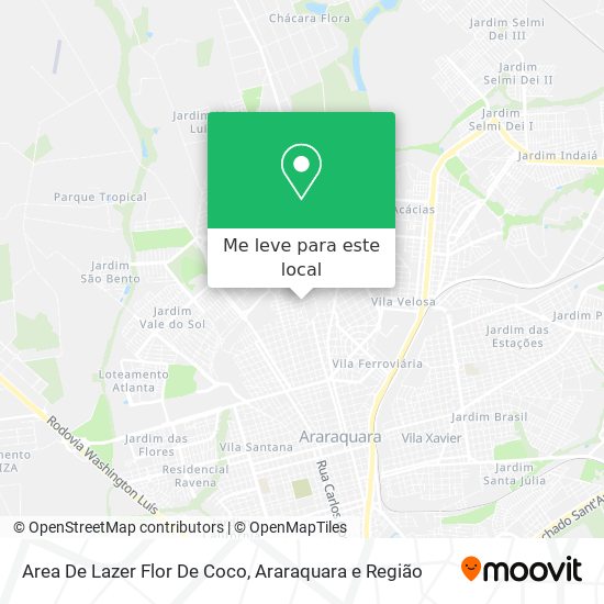 Area De Lazer Flor De Coco mapa