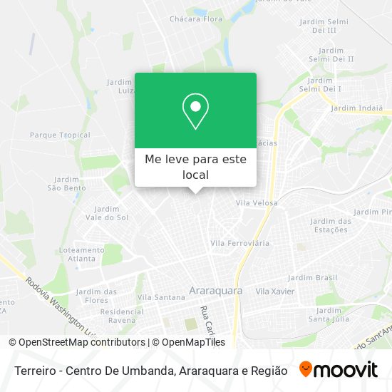 Terreiro - Centro De Umbanda mapa