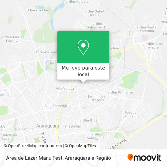 Área de Lazer Manu Fest mapa