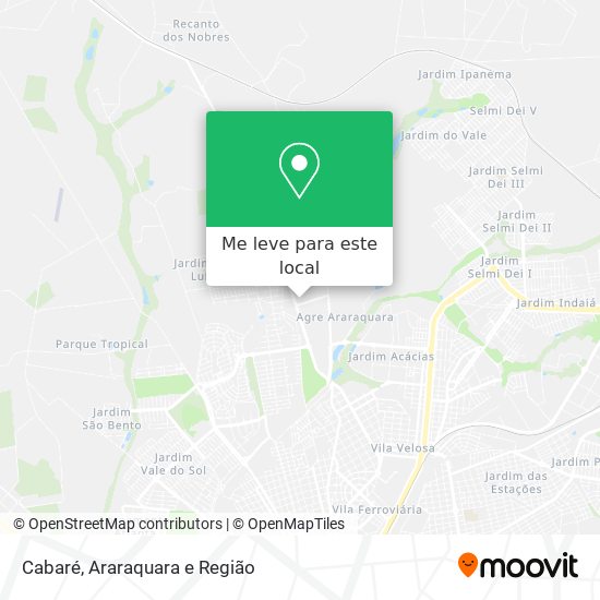 Cabaré mapa