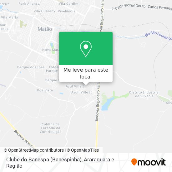 Clube do Banespa (Banespinha) mapa