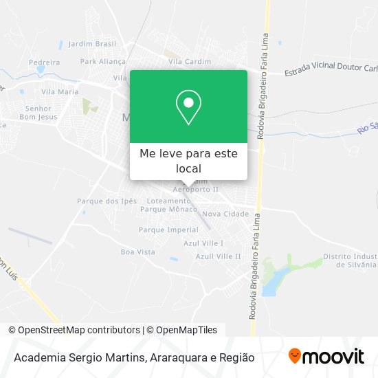 Academia Sergio Martins mapa