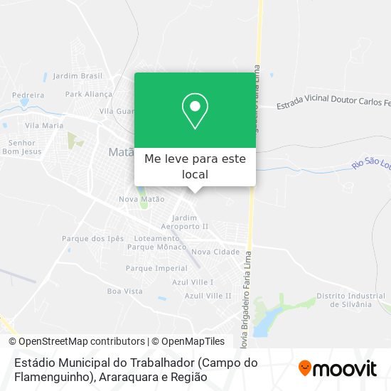 Estádio Municipal do Trabalhador (Campo do Flamenguinho) mapa