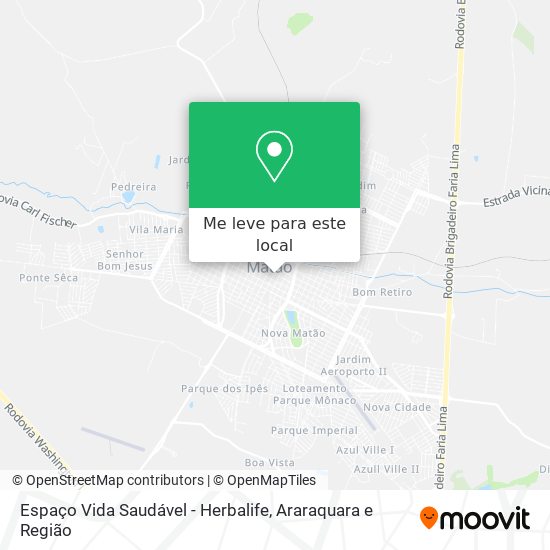 Espaço Vida Saudável - Herbalife mapa