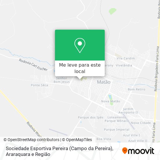 Sociedade Esportiva Pereira (Campo da Pereira) mapa