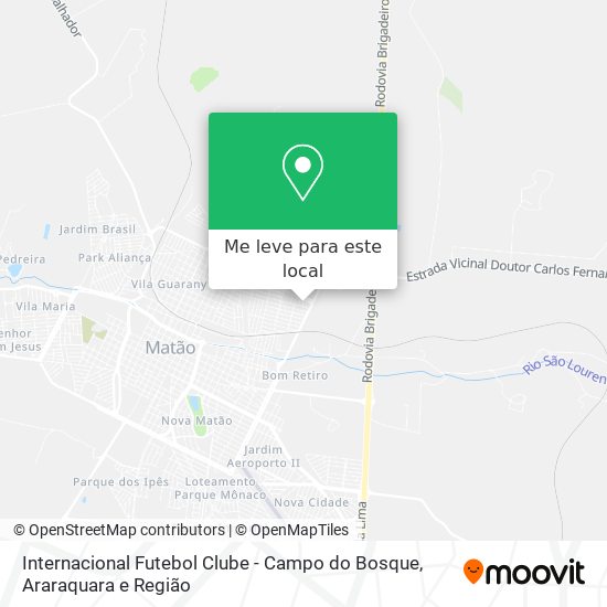 Internacional Futebol Clube - Campo do Bosque mapa