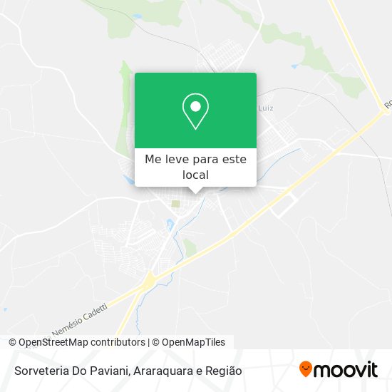 Sorveteria Do Paviani mapa