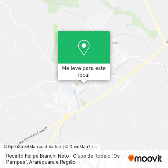Recinto Felipe Bianchi Neto - Clube de Rodeio "Os Pampas" mapa