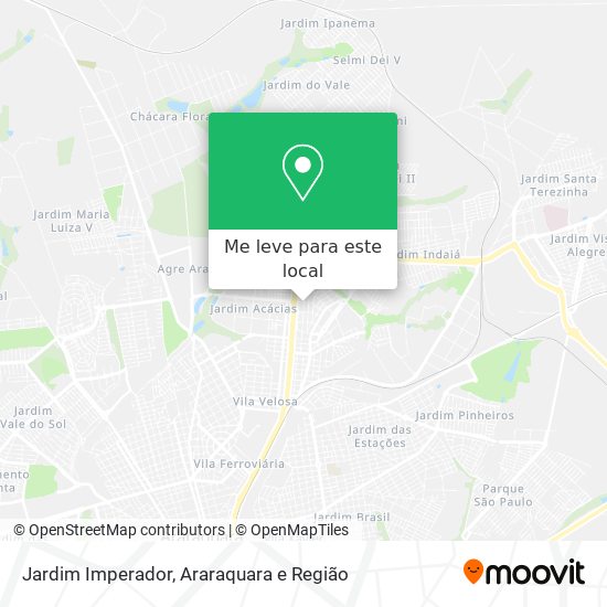 Jardim Imperador mapa