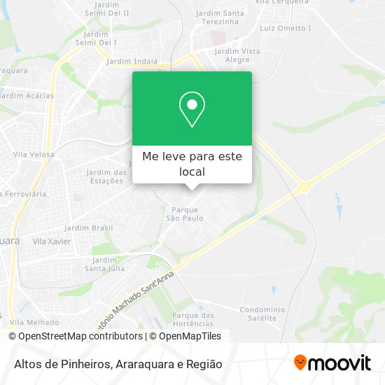 Altos de Pinheiros mapa