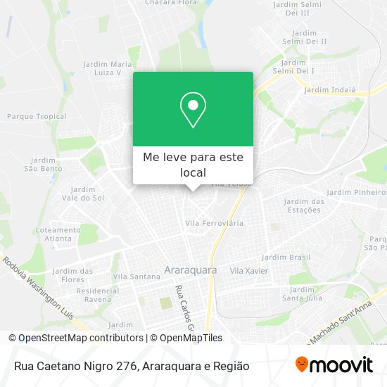 Rua Caetano Nigro 276 mapa