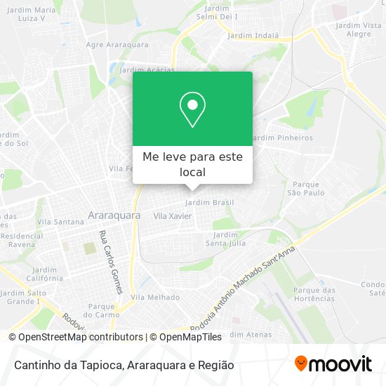 Cantinho da Tapioca mapa