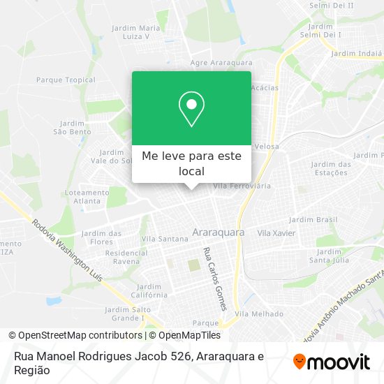 Rua Manoel Rodrigues Jacob 526 mapa