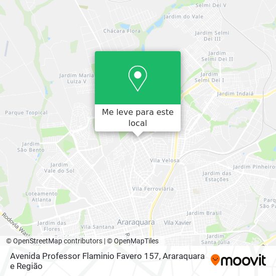 Avenida Professor Flaminio Favero 157 mapa