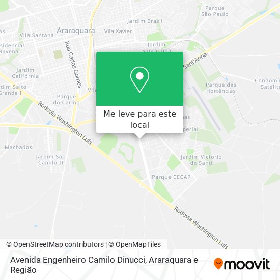 Avenida Engenheiro Camilo Dinucci mapa