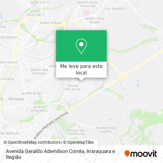 Avenida Geraldo Ademilson Corrêa mapa