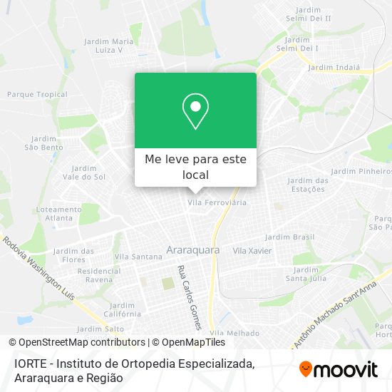 IORTE - Instituto de Ortopedia Especializada mapa