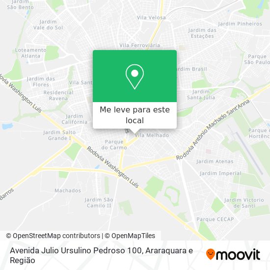 Avenida Julio Ursulino Pedroso 100 mapa