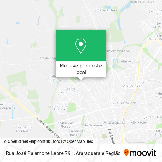 Rua José Palamone Lepre 791 mapa