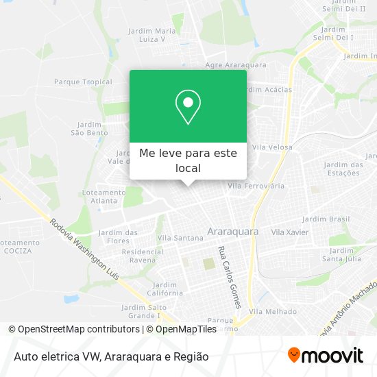 Auto eletrica VW mapa
