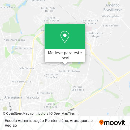 Escola Administração Penitenciária mapa