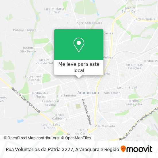 Rua Voluntários da Pátria 3227 mapa