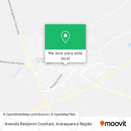 Avenida Benjamin Constant mapa