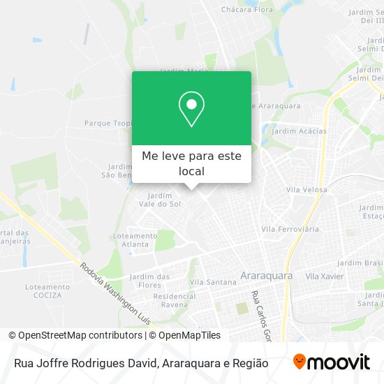 Rua Joffre Rodrigues David mapa