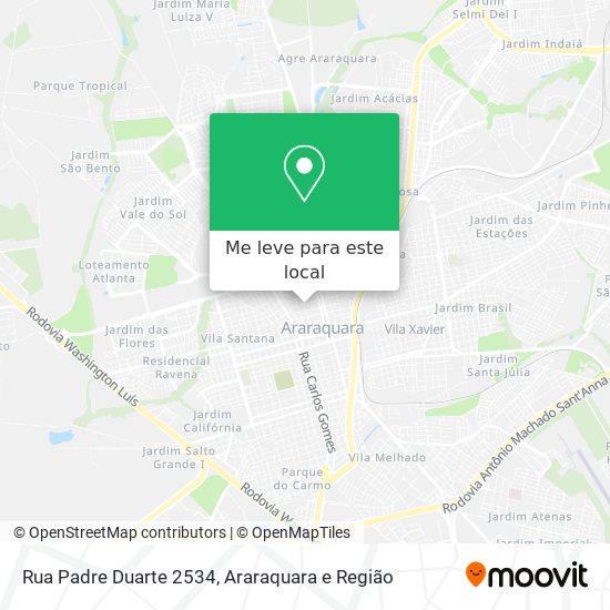 Rua Padre Duarte 2534 mapa
