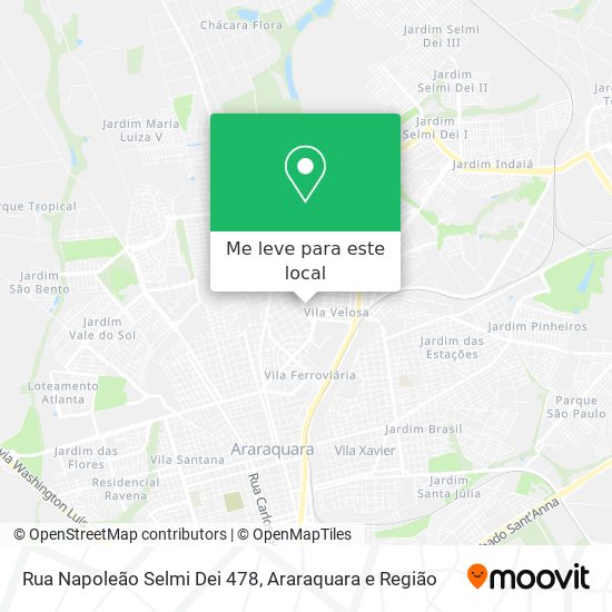 Rua Napoleão Selmi Dei 478 mapa