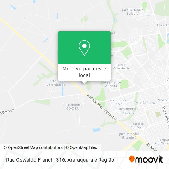 Rua Oswaldo Franchi 316 mapa