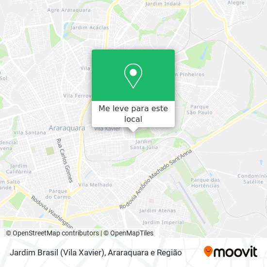 Jardim Brasil (Vila Xavier) mapa