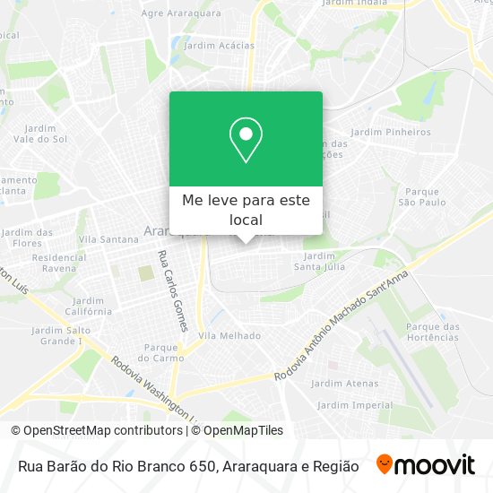 Rua Barão do Rio Branco 650 mapa