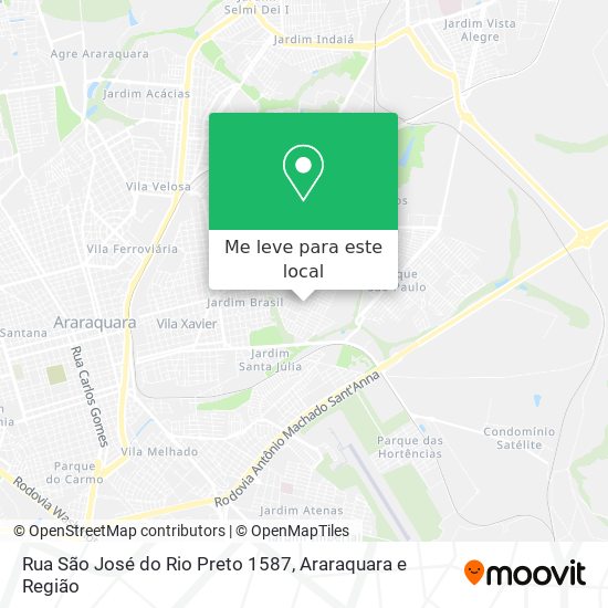 Rua São José do Rio Preto 1587 mapa