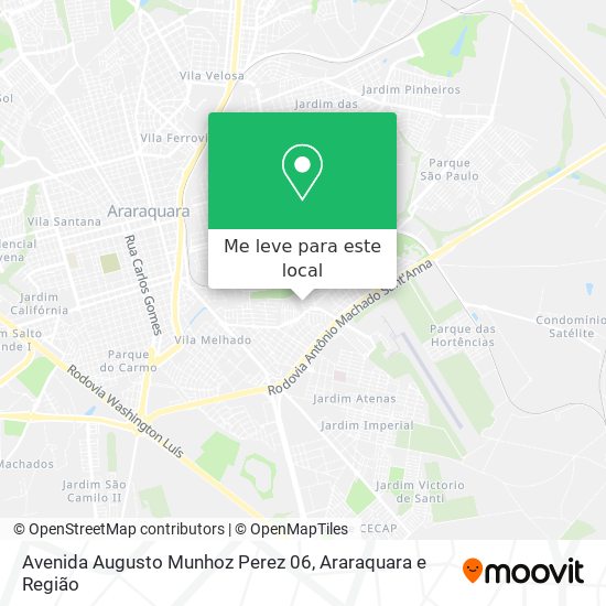 Avenida Augusto Munhoz Perez 06 mapa
