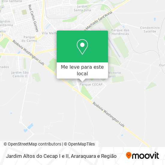 Jardim Altos do Cecap I e II mapa