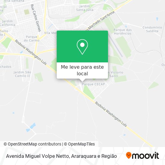 Avenida Miguel Volpe Netto mapa
