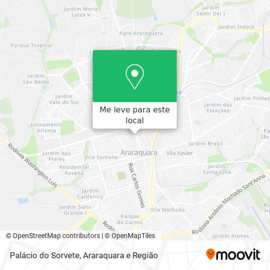 Palácio do Sorvete mapa