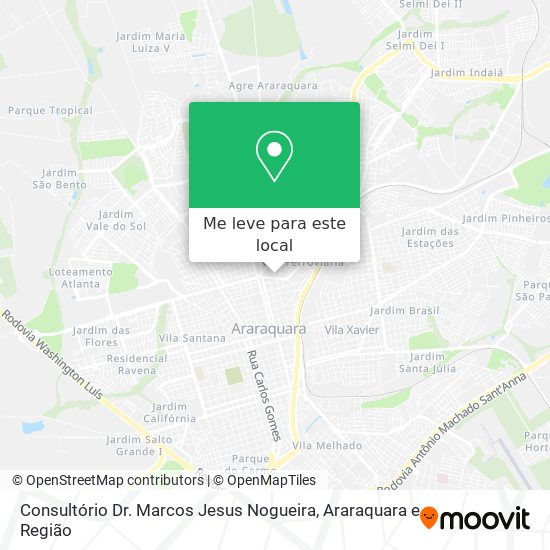 Consultório Dr. Marcos Jesus Nogueira mapa