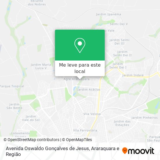 Avenida Oswaldo Gonçalves de Jesus mapa