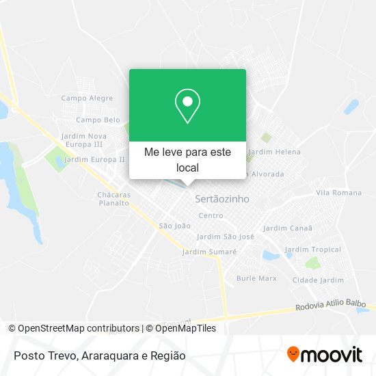 Posto Trevo mapa