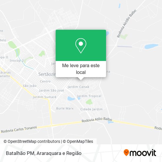 Batalhão Pm mapa